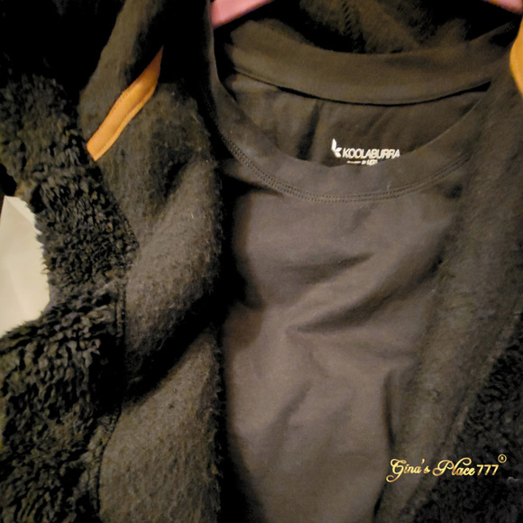 Koolaburra by UGG Womens 2 Piece Set Cozy Sherpa Hooded Vest & Long Sleeve Tee M - Picture 6 of 12